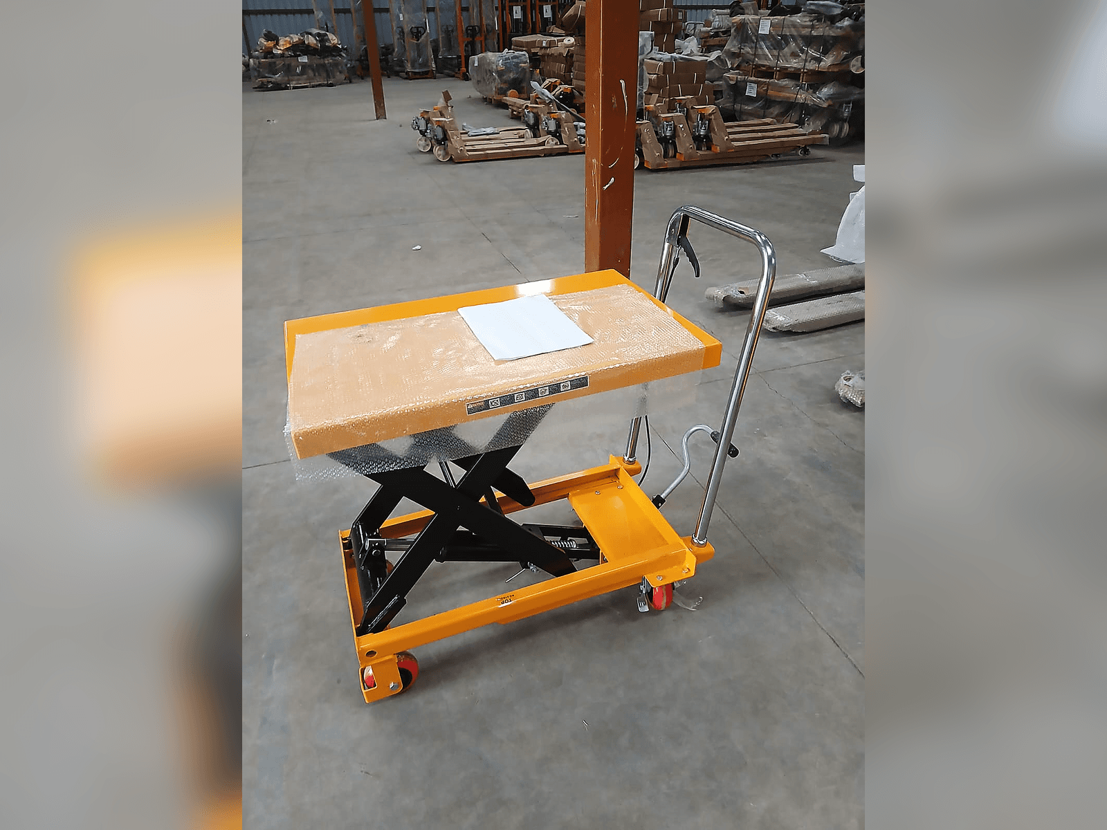 Manual Scissor Lift Table Trolley
